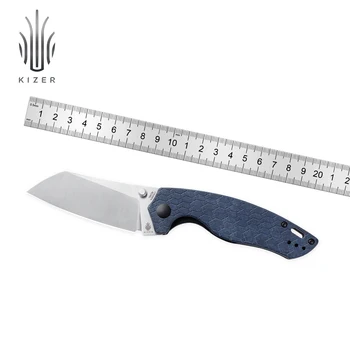Kizer Сгъваем Нож Towser K V4593C1 Къмпинг Ловен Нож Джоба Blue Canyon Дръжка Открит Инструмент 2021 Нов 154 см Стомана