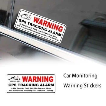 Мониторинг на Автомобила Предупредителни Етикети GPS електрически автомобил анти-кражба Камера Система Предупредителен Знак Стикер За Стена Аксесоари