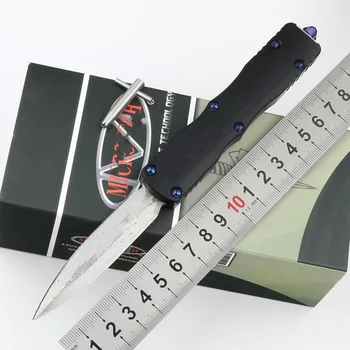 Нов Прототип на Алуминиева дръжка Дамасское Нож за Оцеляване EDC къмпинг Плодове, зеленчуци, кухненски принадлежности, кухненски Инструмент Ключ Универсален нож